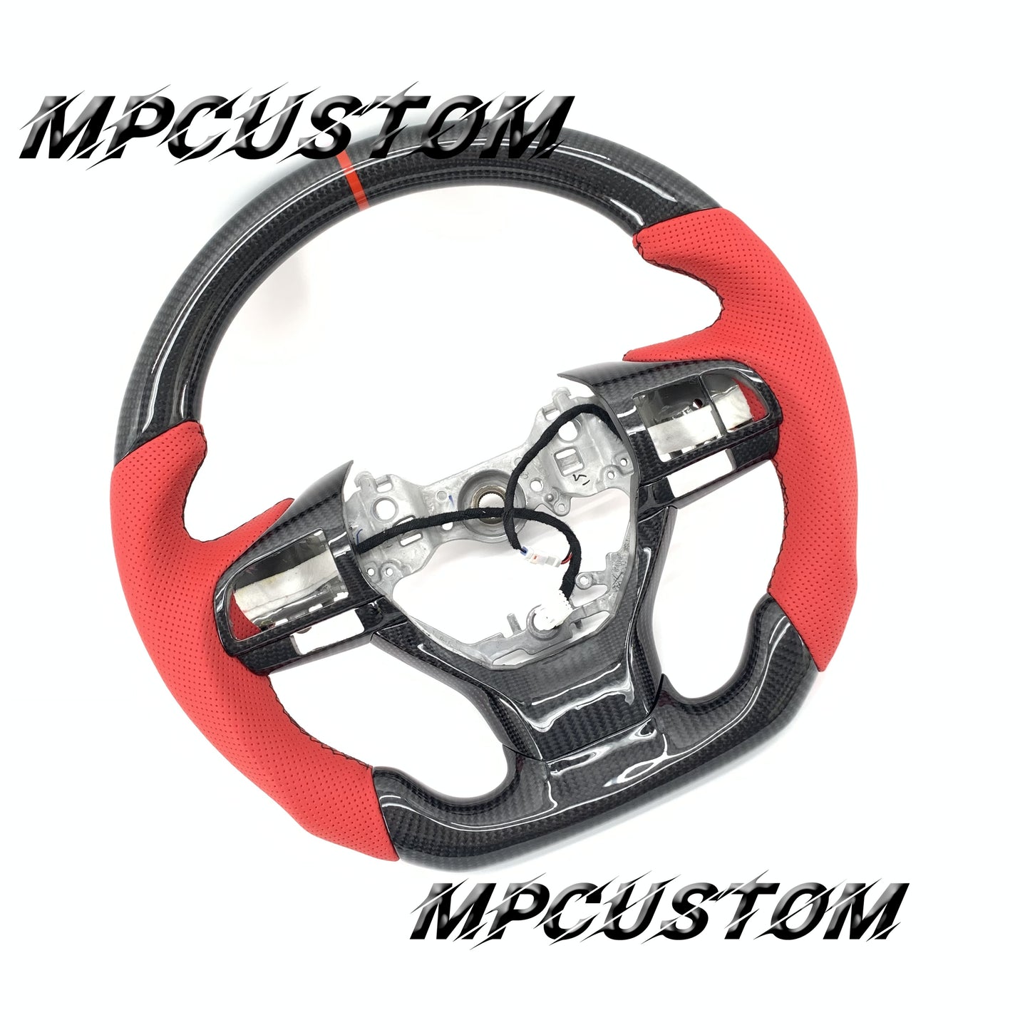 Mpcustom for Lexus GS350 2016-2018 carbon fiber steering wheel black stitching