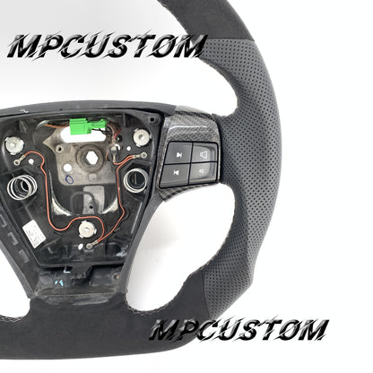 Mpcustom for Volvo S40 2008 carbon fiber steering wheel flat bottom