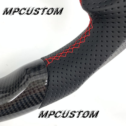 Mpcustom for Honda 9th Gen Civic 2012-2015 carbon fiber steering wheel flat top