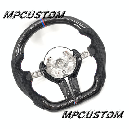 Mpcustom for BMW 5 series F10/F11 carbon fiber steering wheel falt bottom