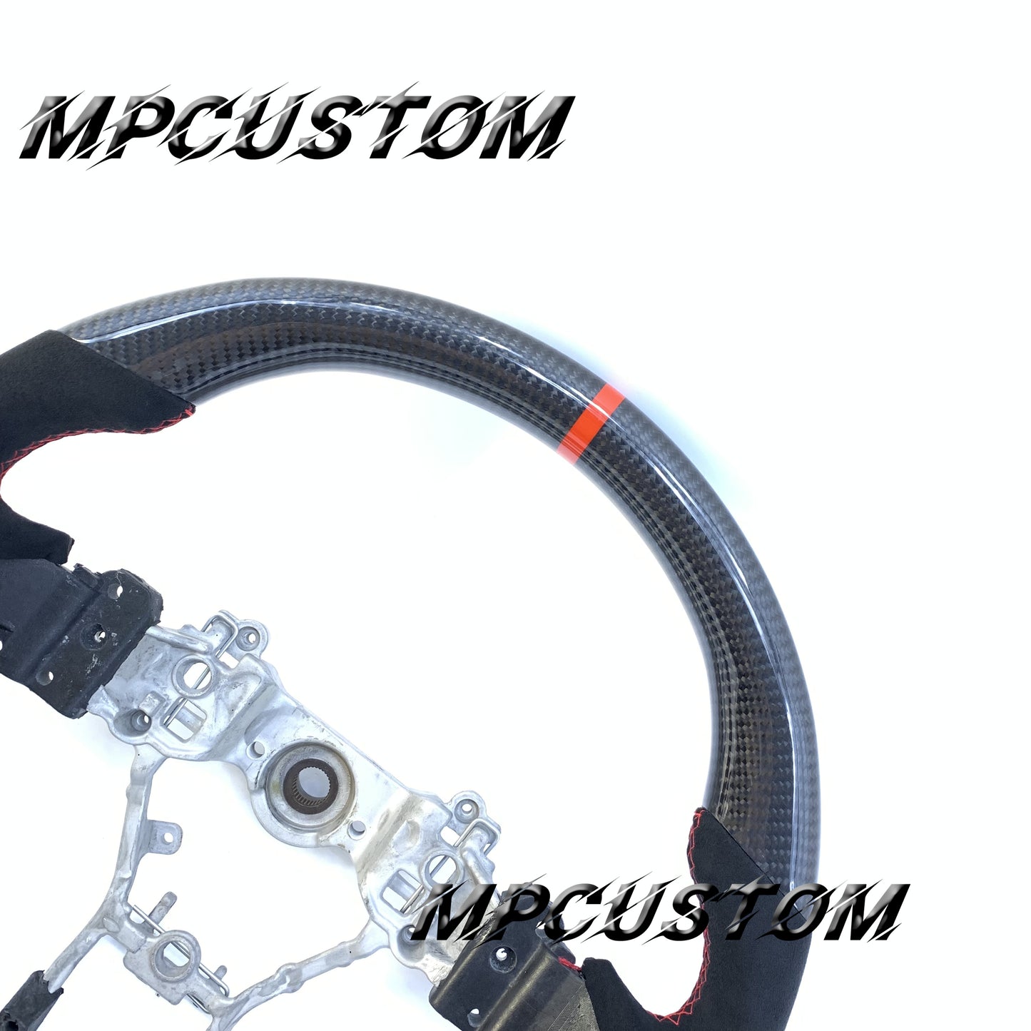 Mpcustom for Subaru 2015-2021 carbon fiber steering wheel gloss and flat bottom