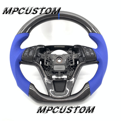 Mpcustom for Honda CRV 2007-2011 carbon fiber steering wheel blue stitching