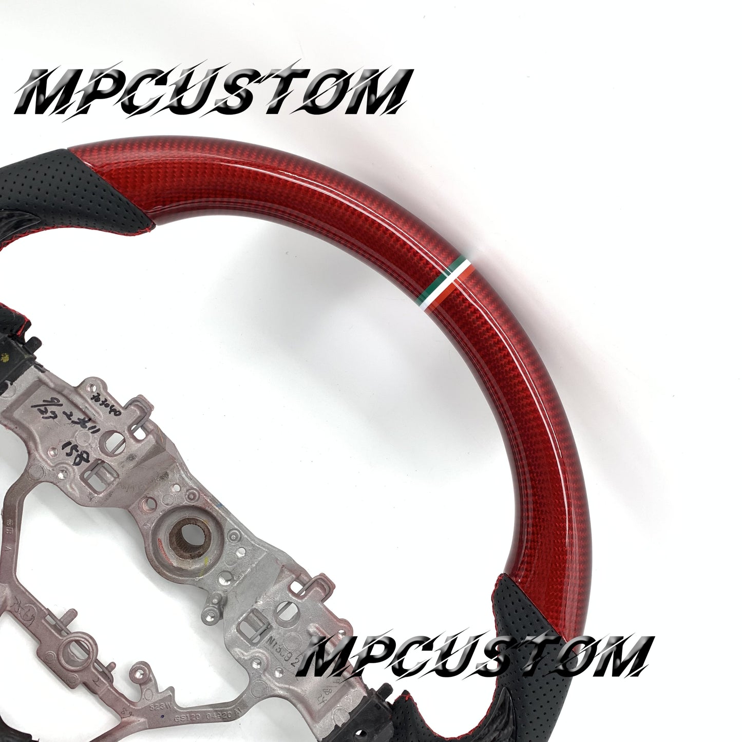 Mpcustom for Lexus GS350 2016-2018 carbon fiber steering wheel red stitching