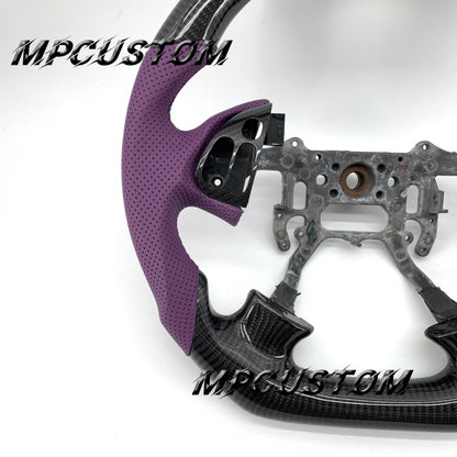Mpcustom for Acura TL 2004-2006 carbon fiber steering wheel perforated leather