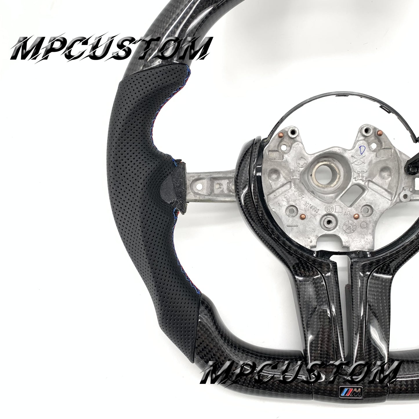 Mpcustom for BMW 5 series F10/F11 carbon fiber steering wheel round top and flat bottom