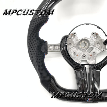 Mpcustom for BMW 5 series F10/F11 carbon fiber steering wheel round top and flat bottom