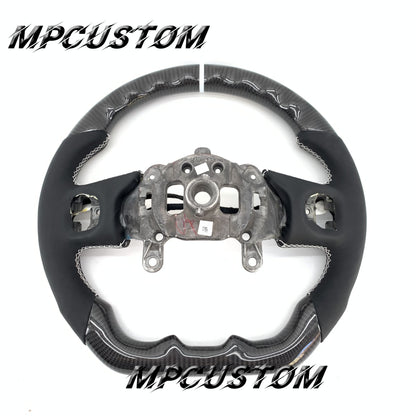 Mpcustom for Jeep Wrangler JL 2018+ carbon fiber steering wheel gloss