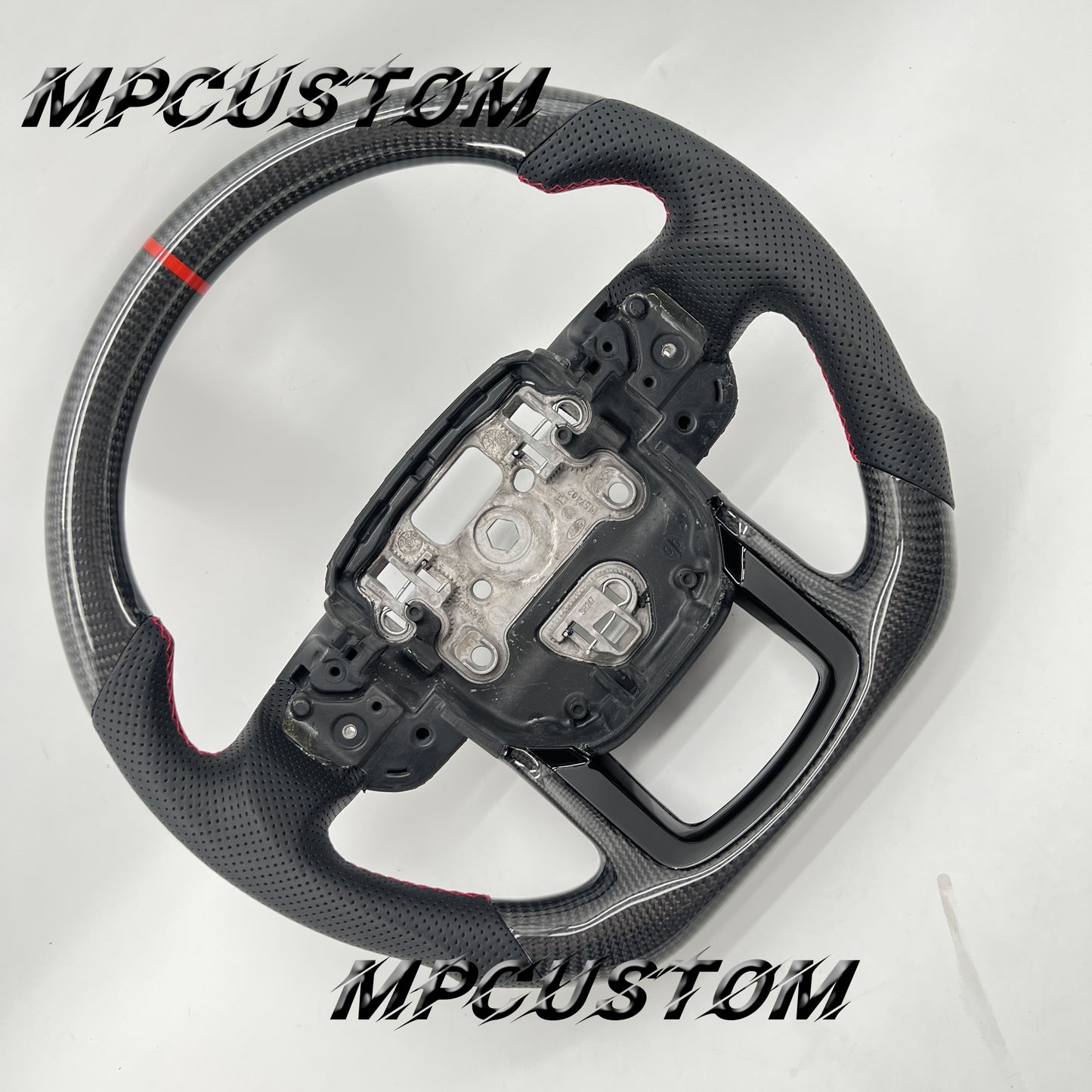 Mpcustom for Land Rover Range Rover carbon fiber steering wheel red stripe line