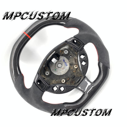 Mpcustom for Maserati GT carbon fiber steering wheel gloss and flat top