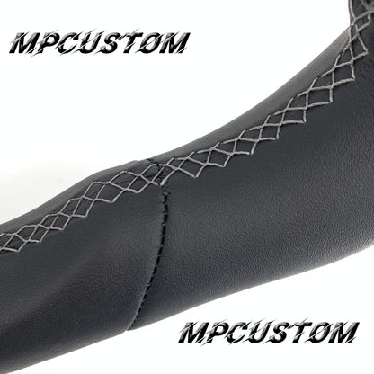 Mpcustom for Chevrolet Corvette C6 ZR1 Z06 carbon fiber steering wheel flat top and smooth