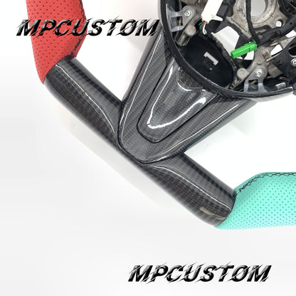Mpcustom for Acura RDX 2019-2021 carbon fiber steering wheel black stitching