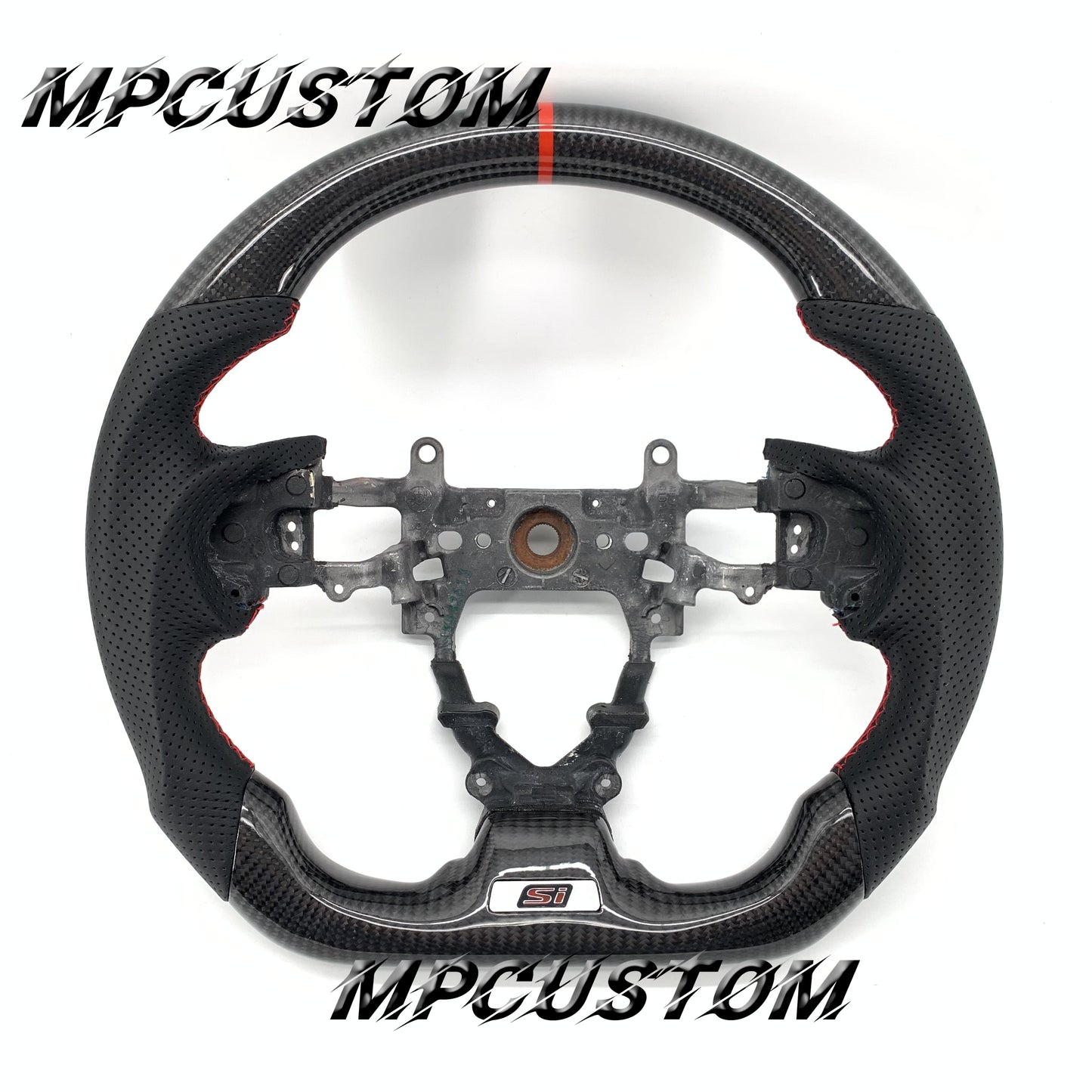 Mpcustom for Honda 9th Gen Civic 2012-2015 carbon fiber steering wheel round top