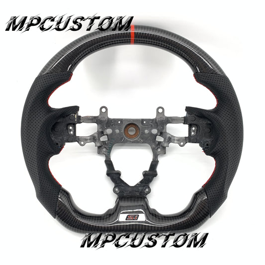 Mpcustom for Honda 9th Gen Civic 2012-2015 carbon fiber steering wheel round top