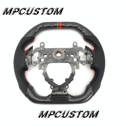 Mpcustom for Honda 9th Gen Civic 2012-2015 carbon fiber steering wheel flat top