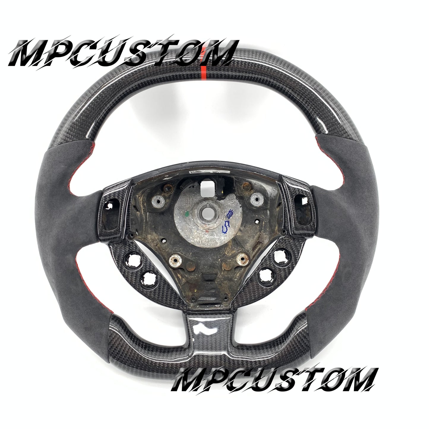 Mpcustom for Maserati GT carbon fiber steering wheel flat bottom