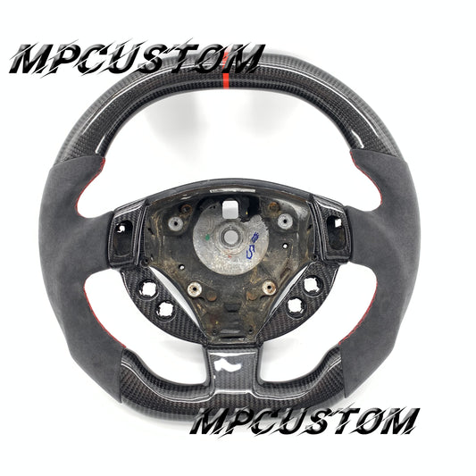 Mpcustom for Maserati GT carbon fiber steering wheel flat bottom