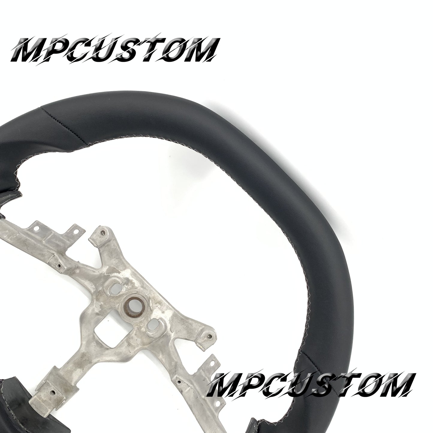 Mpcustom for Chevrolet Corvette C6 ZR1 Z06 carbon fiber steering wheel flat top and smooth