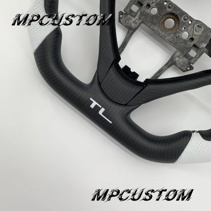 Mpcustom Acura TL 2009-2014 carbon fiber steering wheel black carbon fiber