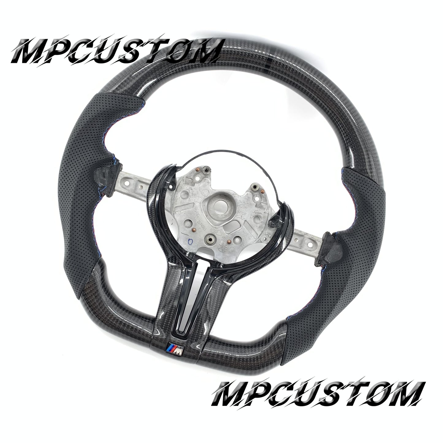 Mpcustom for BMW 1 series F20/F21/F40 carbon fiber steering wheel black stripe line