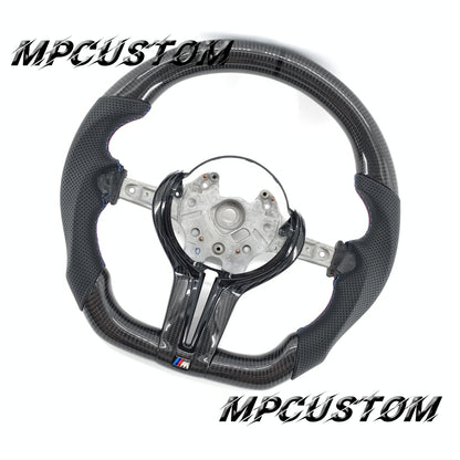 Mpcustom for BMW 1 series F20/F21/F40 carbon fiber steering wheel black stripe line