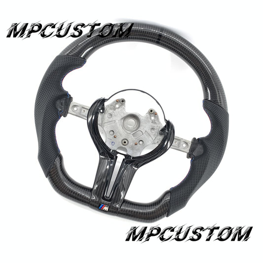 Mpcustom for BMW 1 series F20/F21/F40 carbon fiber steering wheel black stripe line