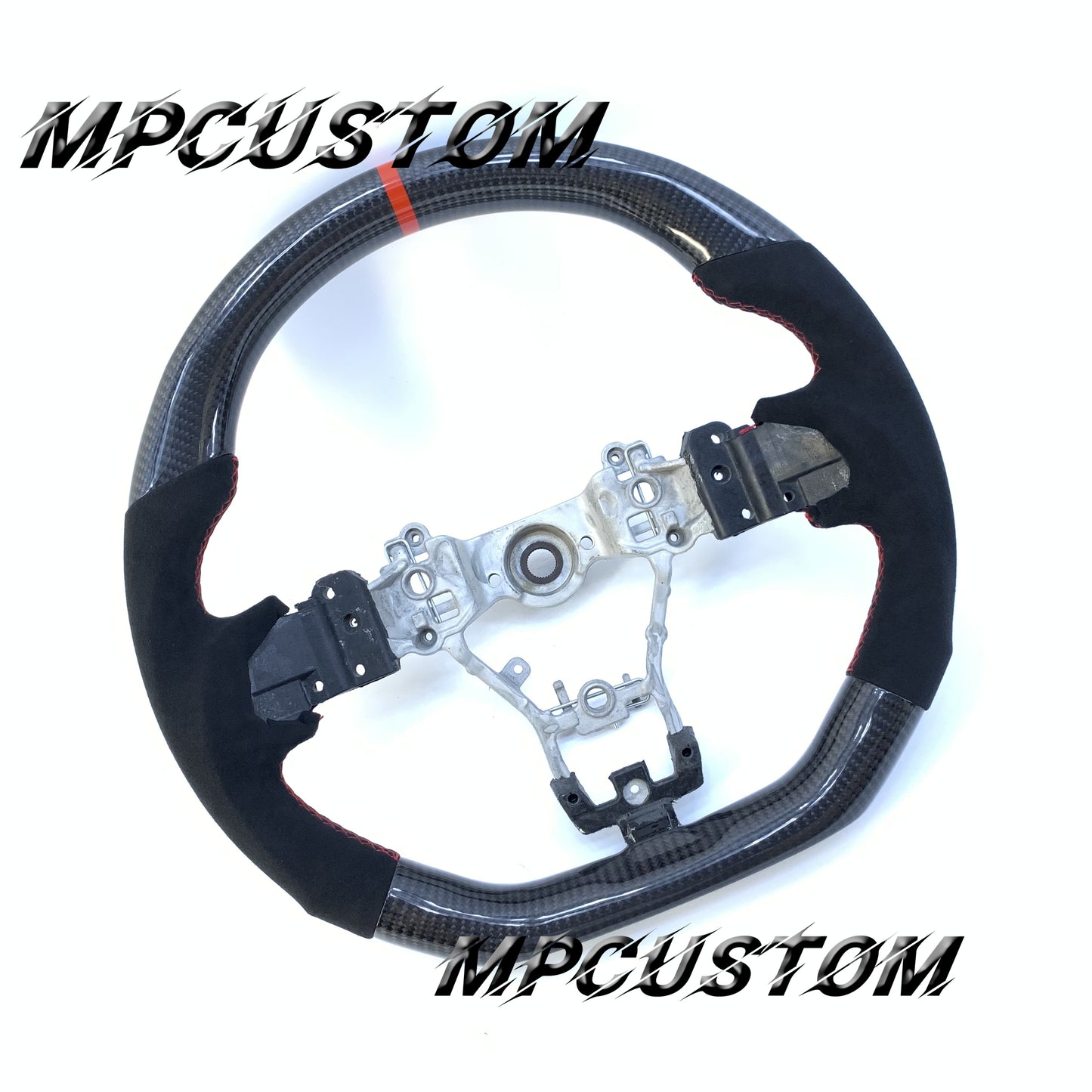 Mpcustom for Subaru 2015-2021 carbon fiber steering wheel gloss and flat bottom