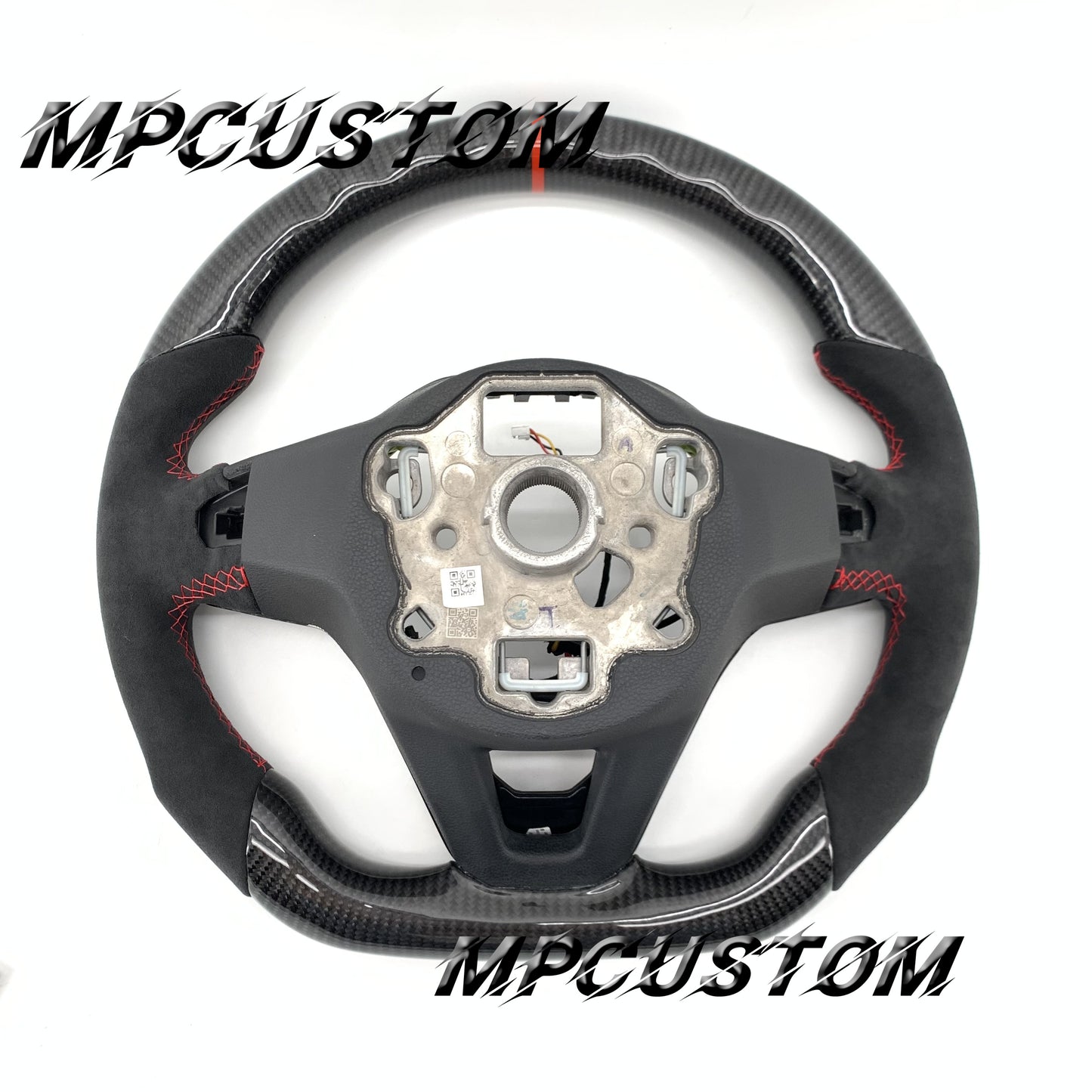 Mpcustom for Volkswagen MK8 carbon fiber steering wheel red stripe line
