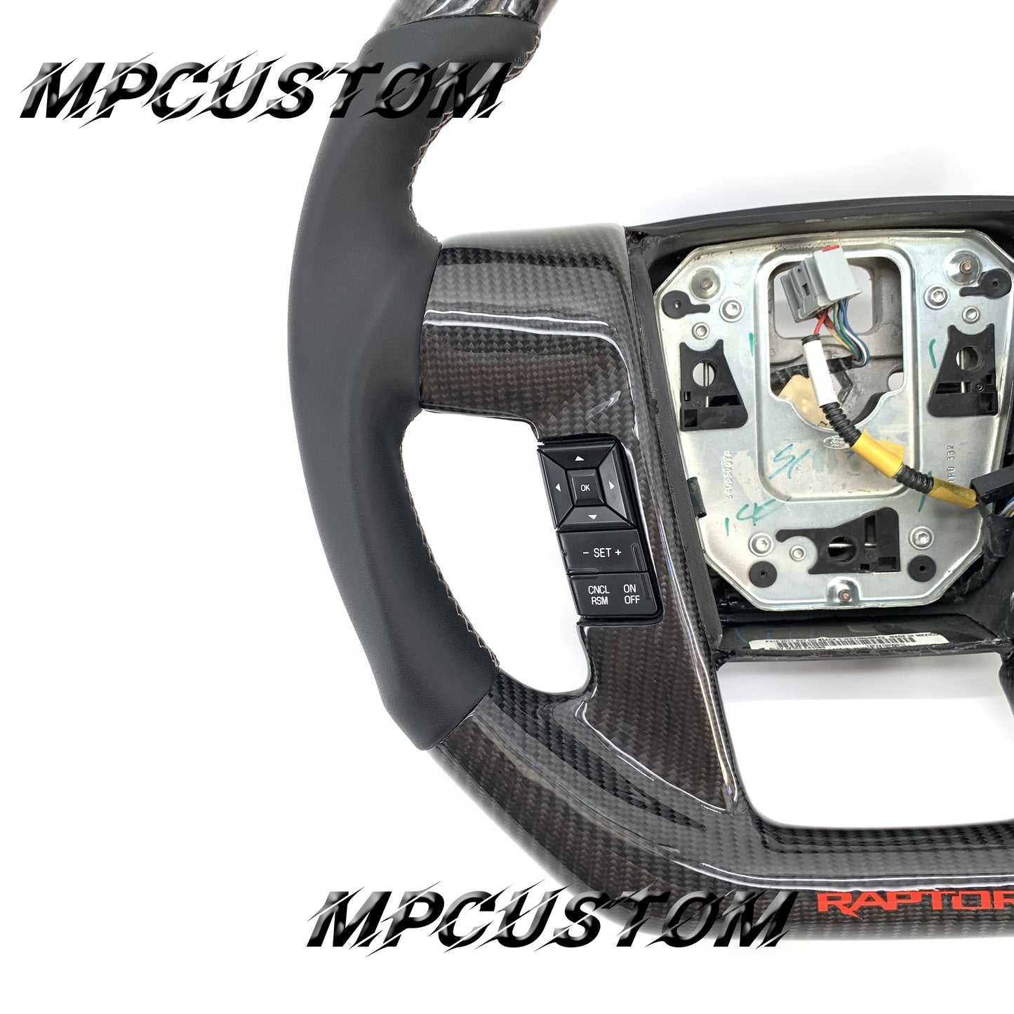 Mpcustom for Ford raptor 2015-2017 carbon fiber steering wheel smooth