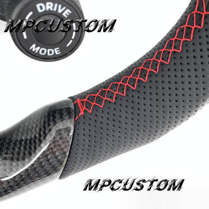 Mpcustom for Porsche 911 2020 carbon fiber steering wheel red stripe line