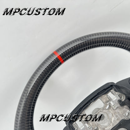 Mpcustom for Land Rover Range Rover carbon fiber steering wheel gloss and flat bottom