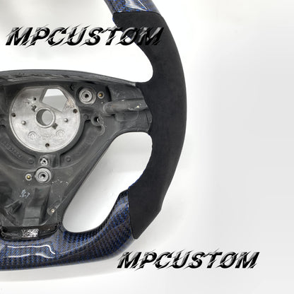 Mpcustom for Volvo S60 2005-2009 carbon fiber steering wheel flat bottom