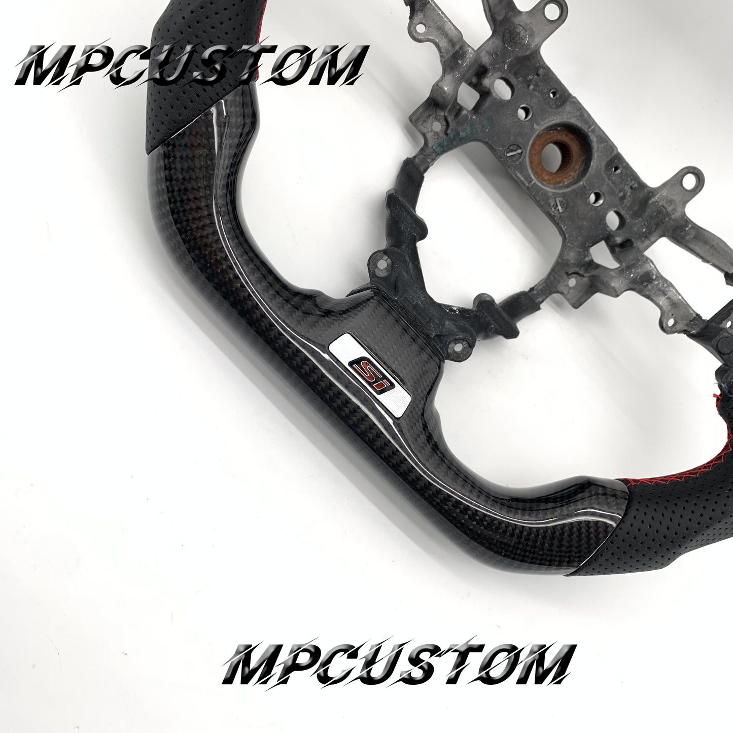 Mpcustom for Honda 9th Gen Civic 2012-2015 carbon fiber steering wheel round top