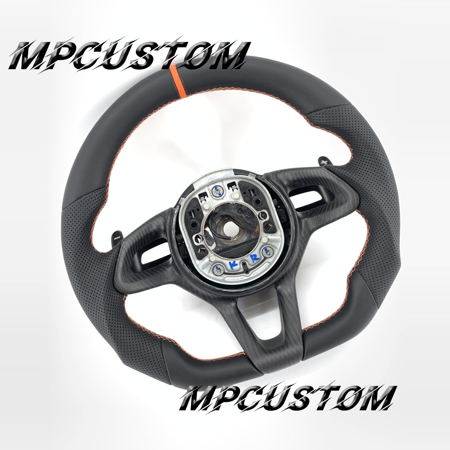 Mpcustom for McLaren 650S 2015-2017 carbon fiber steering wheel round top