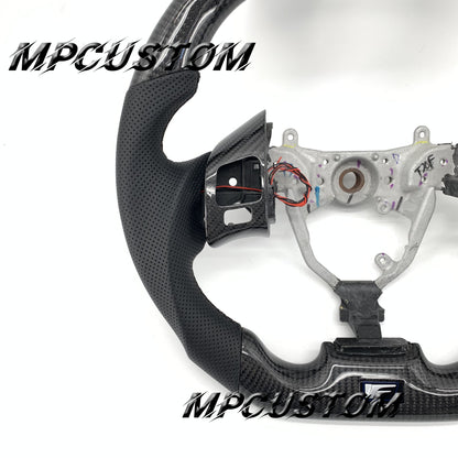 Mpcustom for Lexus IS250 2006-2013 carbon fiber steering wheel gloss and round top