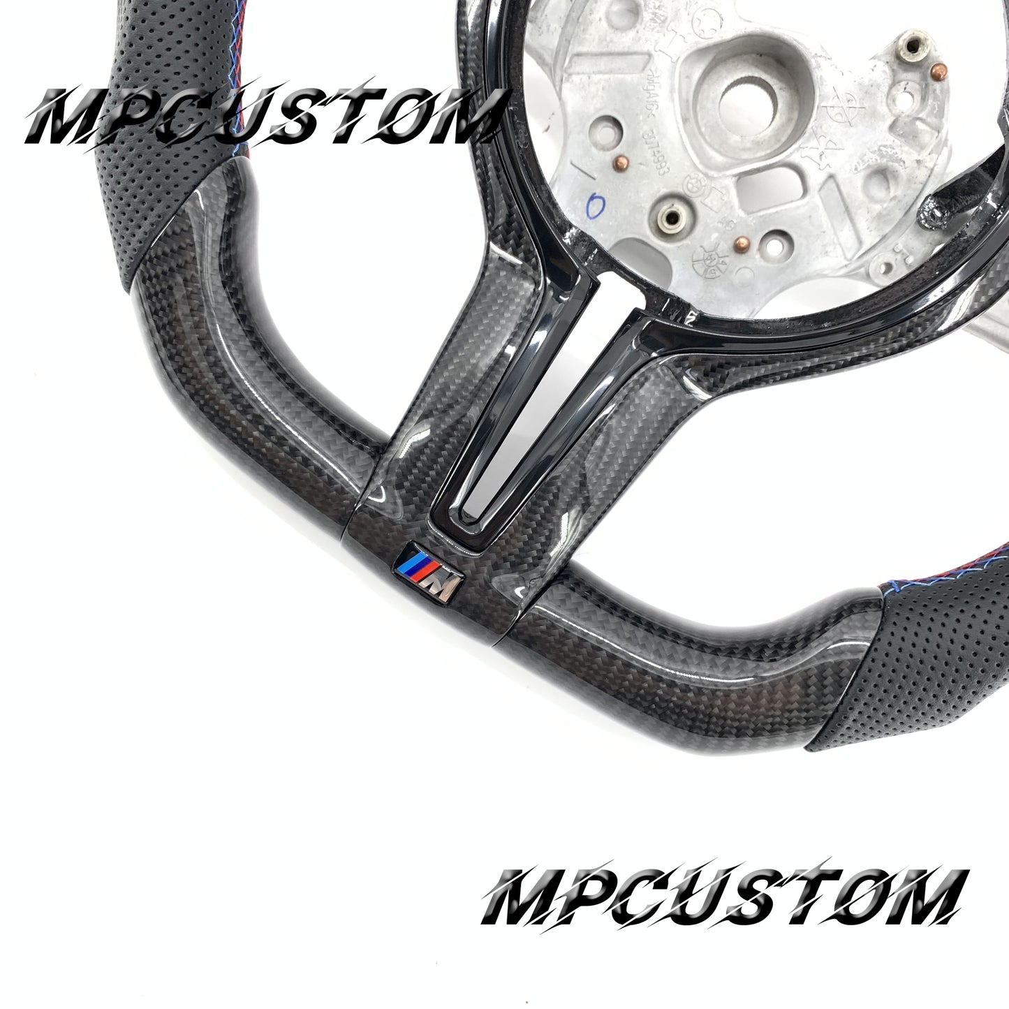 Mpcustom for BMW 4 series F32/F33/F36 carbon fiber steering wheel black stripe line