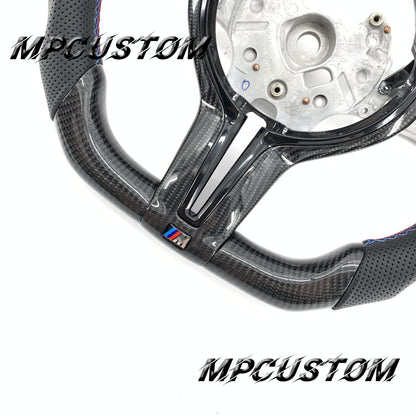 Mpcustom for BMW 4 series F32/F33/F36 carbon fiber steering wheel black stripe line