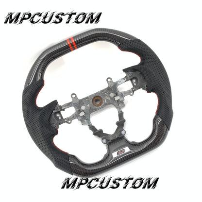 Mpcustom for Honda 9th Gen Civic 2012-2015 carbon fiber steering wheel flat top