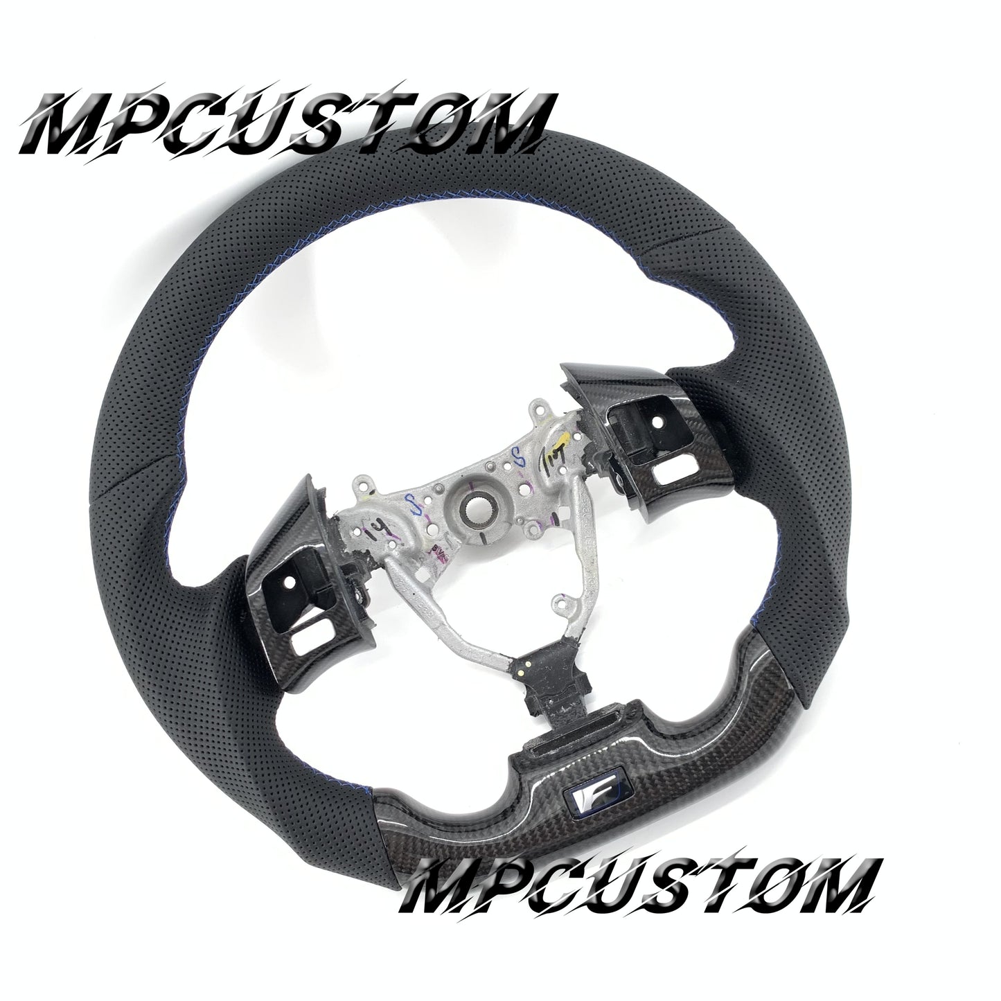 Mpcustom for Lexus IS250 2006-2013 carbon fiber steering wheel round rop