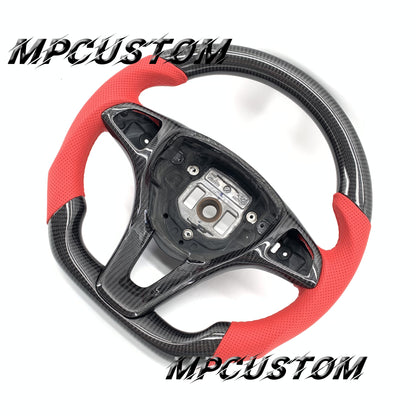 Mpcustom for Mercedes Benz c180 c300 carbon fiber steering wheel