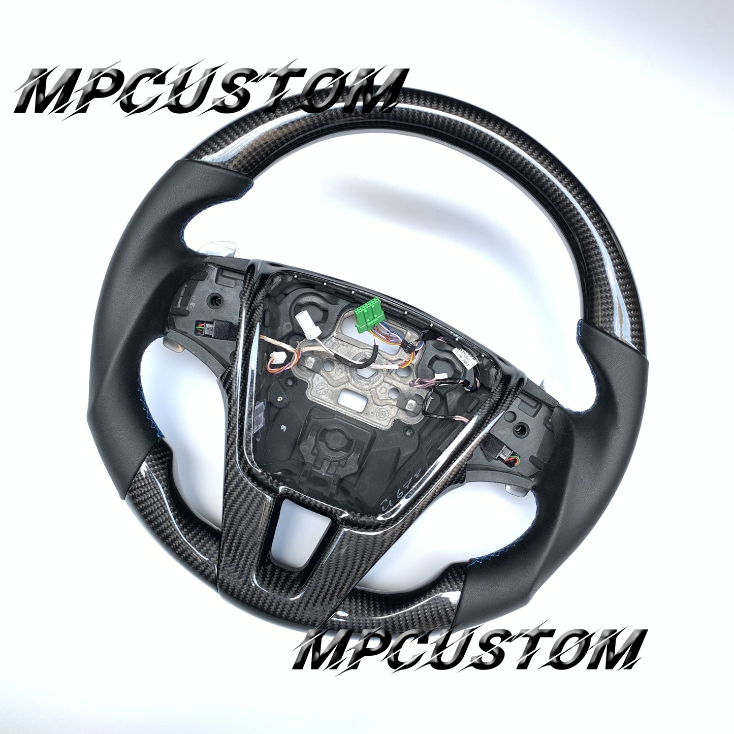 Mpcustom for Volvo v60R 2017 carbon fiber steering wheel round top