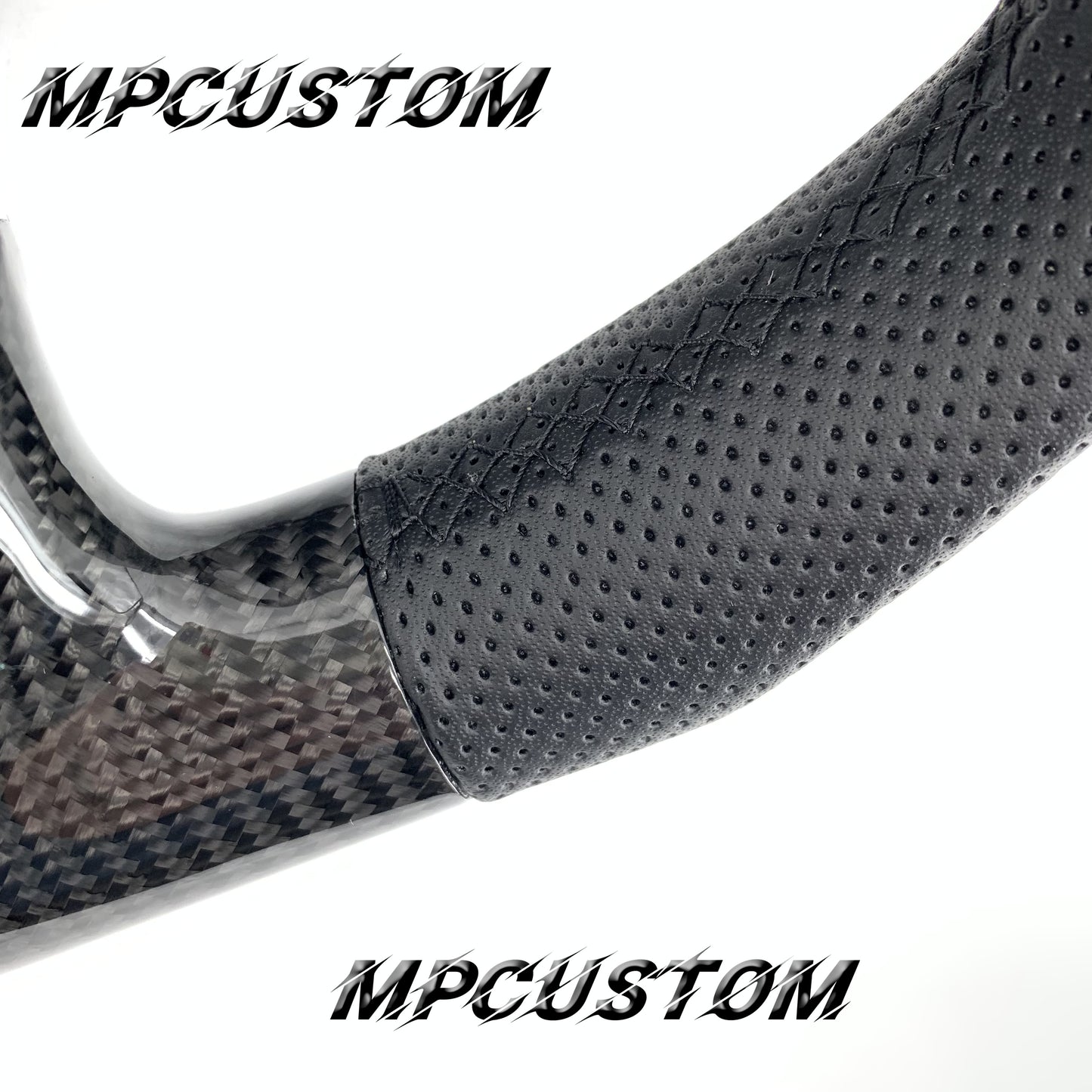 Mpcustom for Honda 7th gen Accord 2003-2007 carbon fiber steering wheel flat bottom