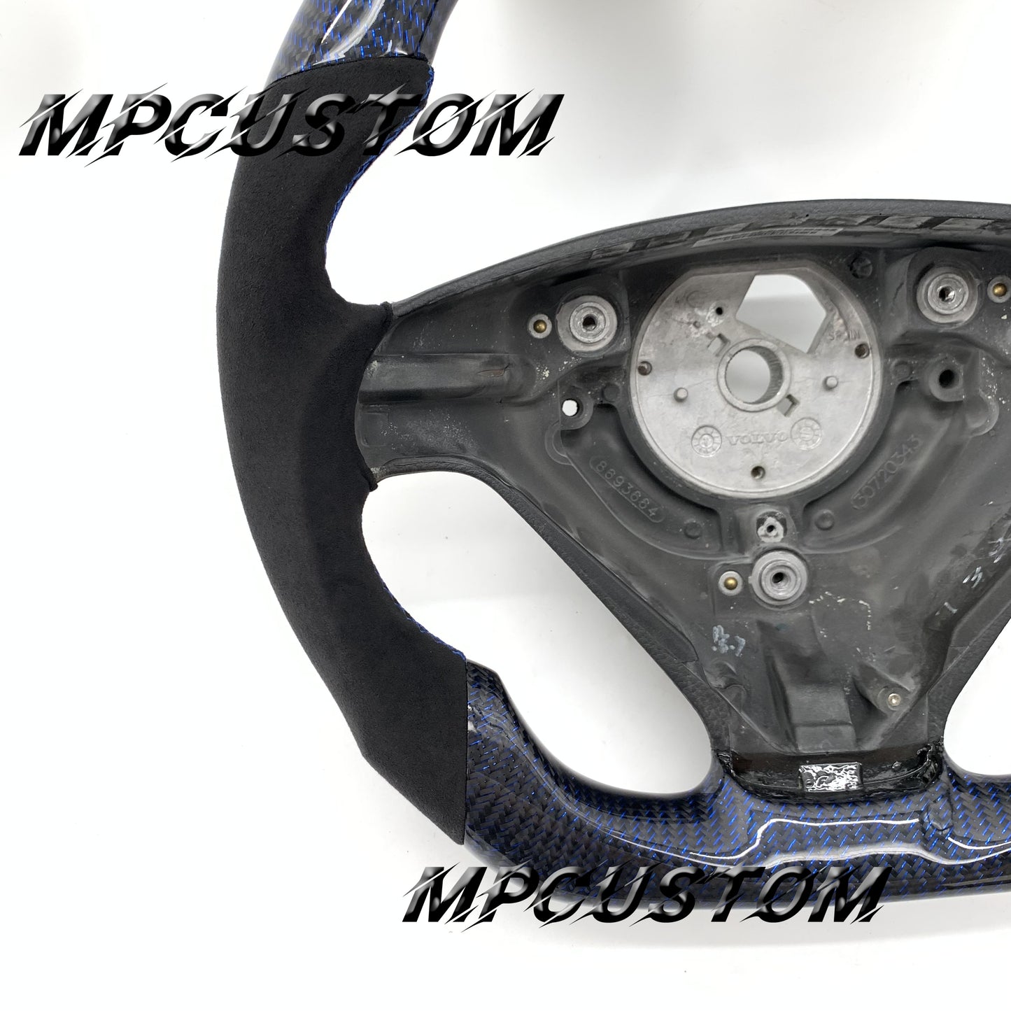 Mpcustom for Volvo S60 2005-2009 carbon fiber steering wheel flat top