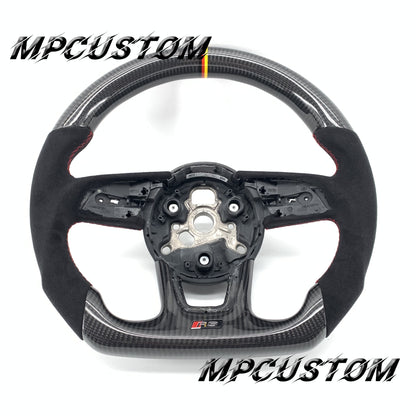 Mpcustom for Audi B9 S3 2017-2020 carbon fiber steering wheel gloss