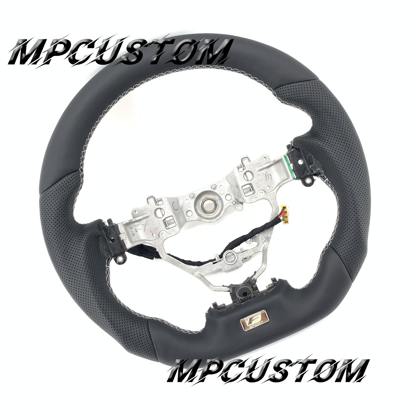 Mpcustom for Lexus GS350 2013-2015 carbon fiber steering wheel white stitching