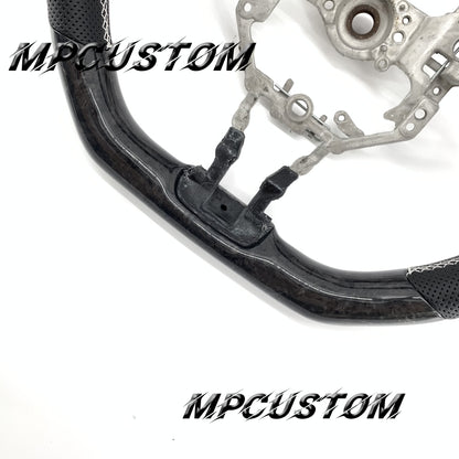Mpcustom for Toyota 86 BRZ FRS 2013-2016 carbon fiber steering wheel gloss and flat top