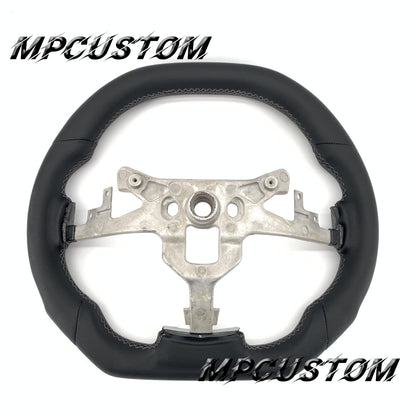 Mpcustom for Chevrolet Corvette C6 ZR1 Z06 carbon fiber steering wheel flat top and smooth