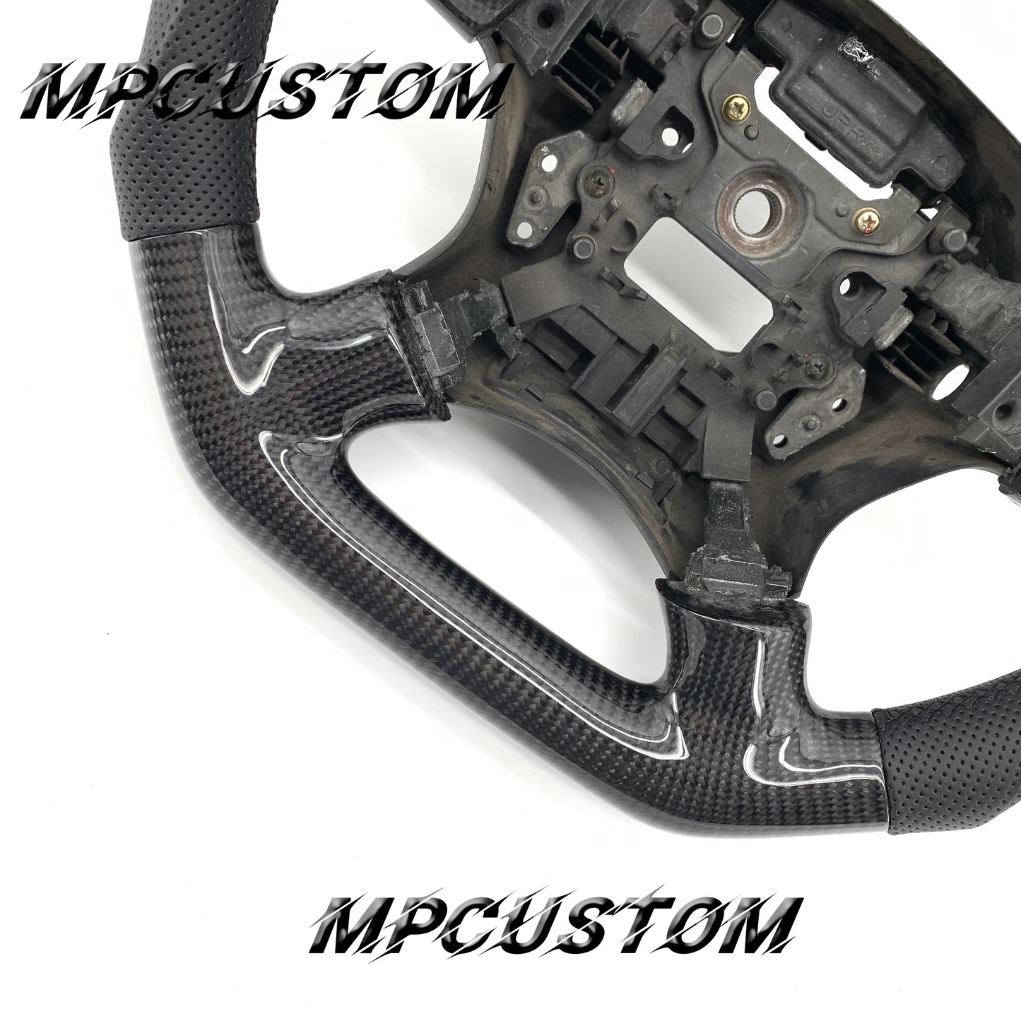 Mpcustom for Honda 7th gen Accord 2003-2007 carbon fiber steering wheel round top