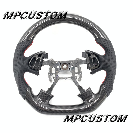 Mpcustom for Acura TL 2004-2006 gloss black carbon fiber steering wheel