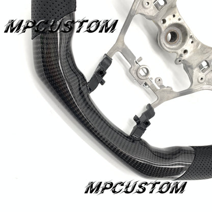 Mpcustom for Toyota Hilux 2015+ carbon fiber steering wheel round top
