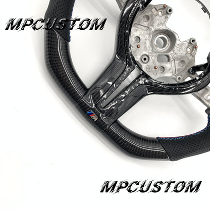 Mpcustom for BMW 2 series F22/F23/F44/F45 carbon fiber steering wheel perforated leather